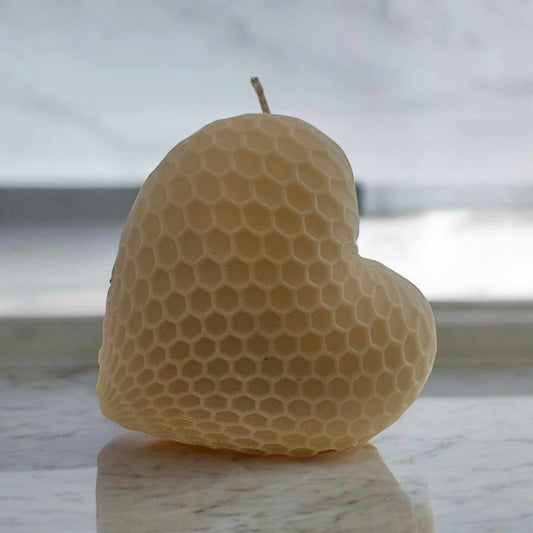 Laundry/Cleaning Honeycomb Heart Candle